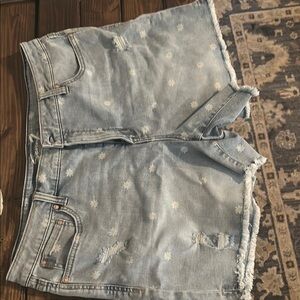 Denim Distressed Women's Shorts